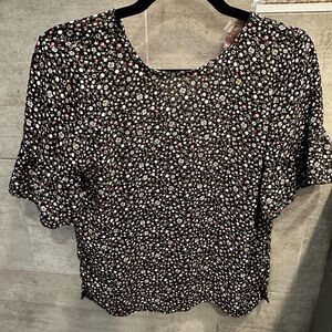 Petite Cute Floral Women's Top